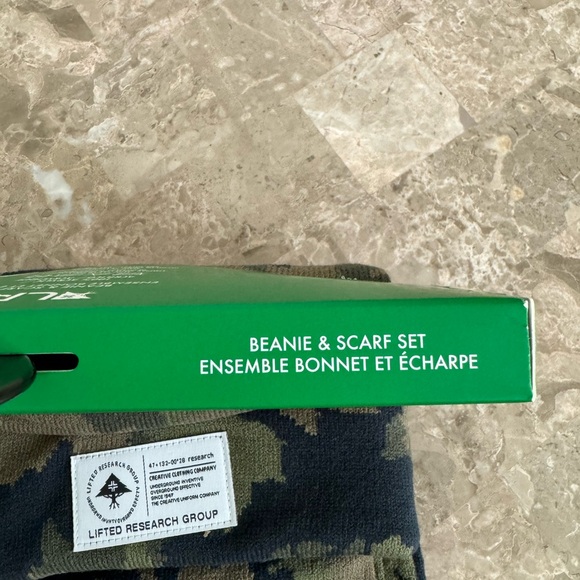 NWT Lifted Research Group (LRG) Camo Beanie and Scarf Set (OS) - Picture 5 of 9
